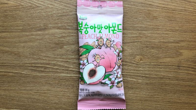 韓国ピーチアーモンドの味