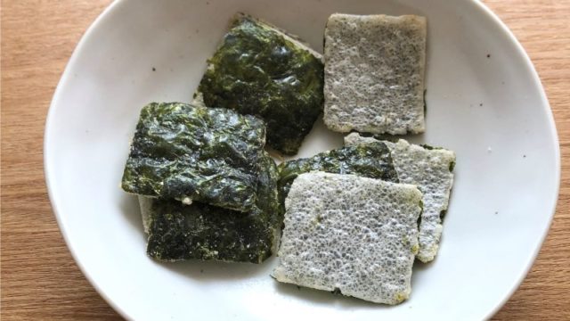 bibigo海苔スナック｜オーブンで焼かれたパリパリ食感のお菓子